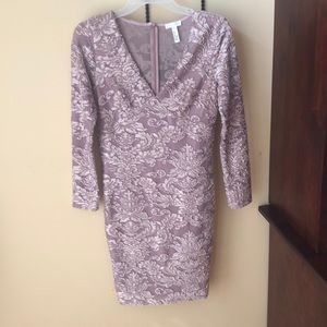 Purple floral patterned Leith dress